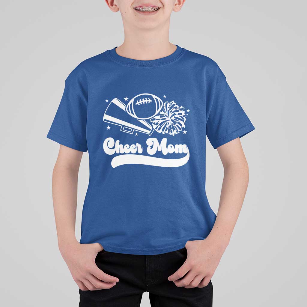 Cheer Mom Football Game Day T Shirt For Kid Cheerleader Team Spirit Gift - Wonder Print Shop