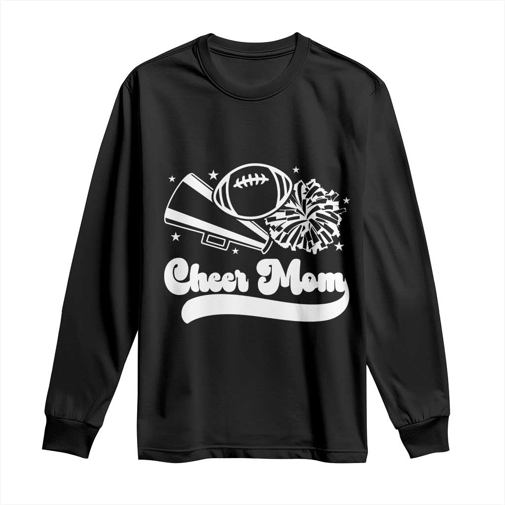 Cheer Mom Football Game Day Long Sleeve Shirt Cheerleader Team Spirit Gift - Wonder Print Shop