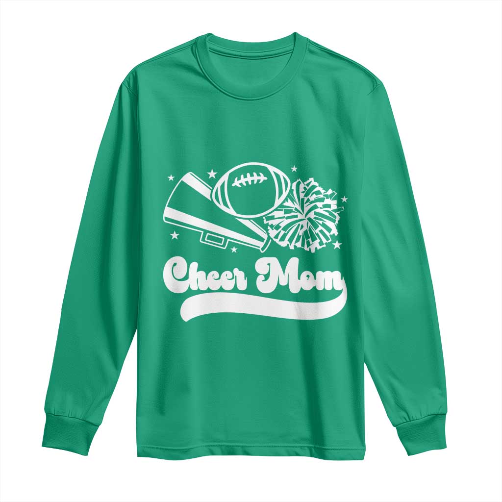 Cheer Mom Football Game Day Long Sleeve Shirt Cheerleader Team Spirit Gift - Wonder Print Shop