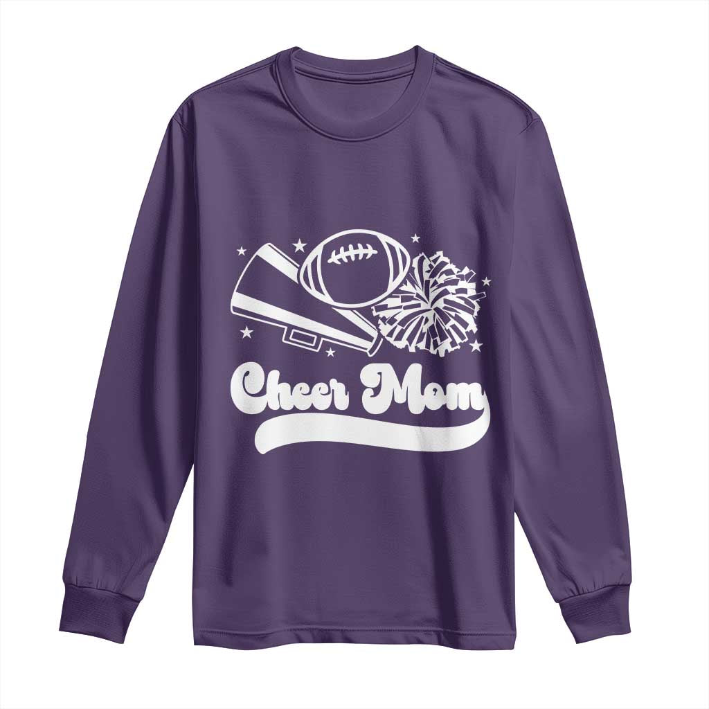 Cheer Mom Football Game Day Long Sleeve Shirt Cheerleader Team Spirit Gift - Wonder Print Shop