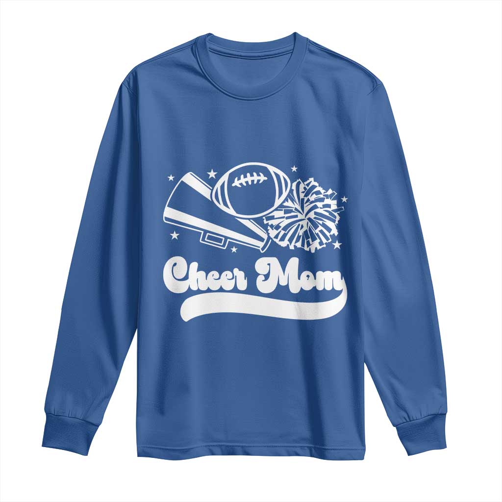 Cheer Mom Football Game Day Long Sleeve Shirt Cheerleader Team Spirit Gift - Wonder Print Shop