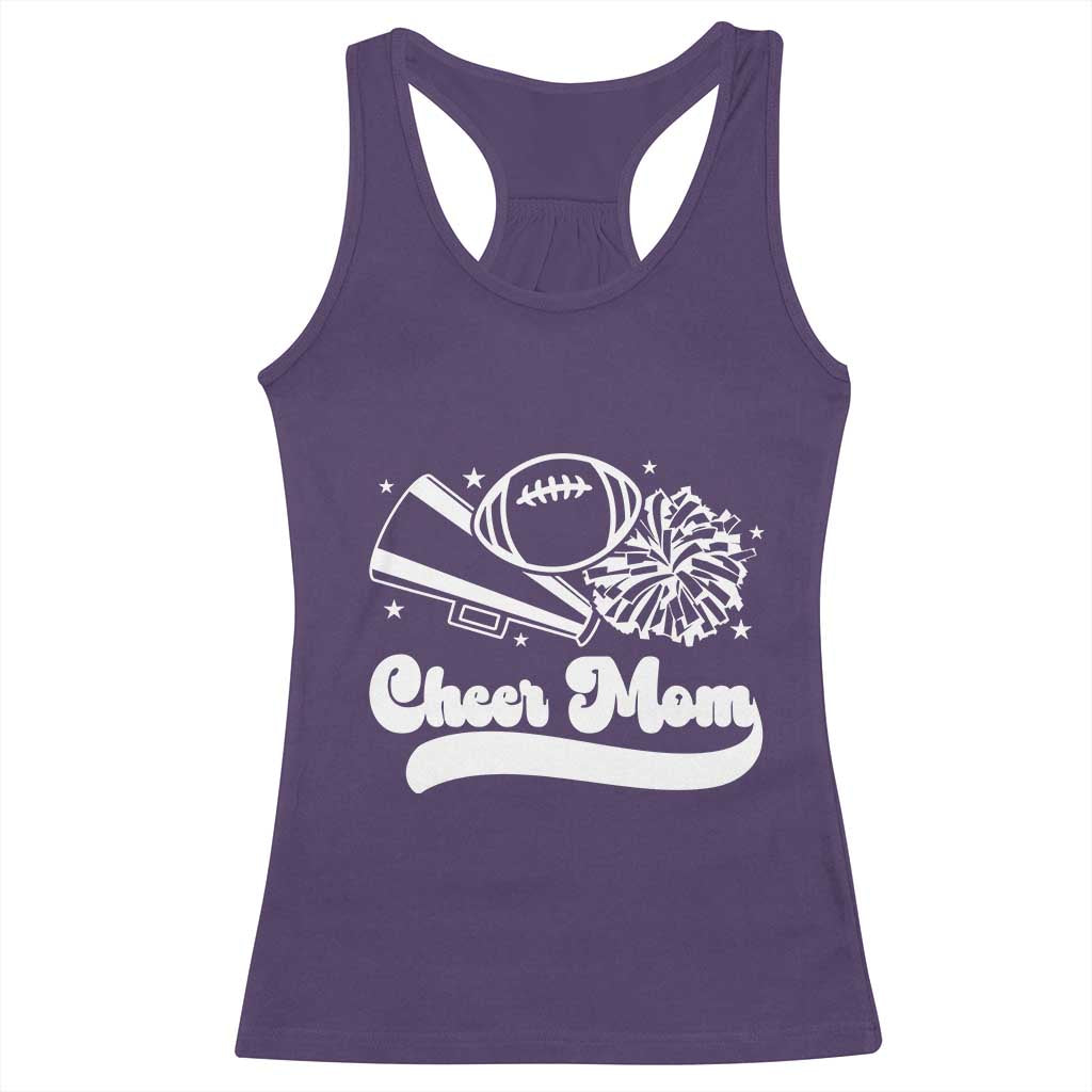 Cheer Mom Football Game Day Racerback Tank Top Cheerleader Team Spirit Gift - Wonder Print Shop
