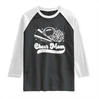 Cheer Mom Football Game Day Raglan Shirt Cheerleader Team Spirit Gift - Wonder Print Shop