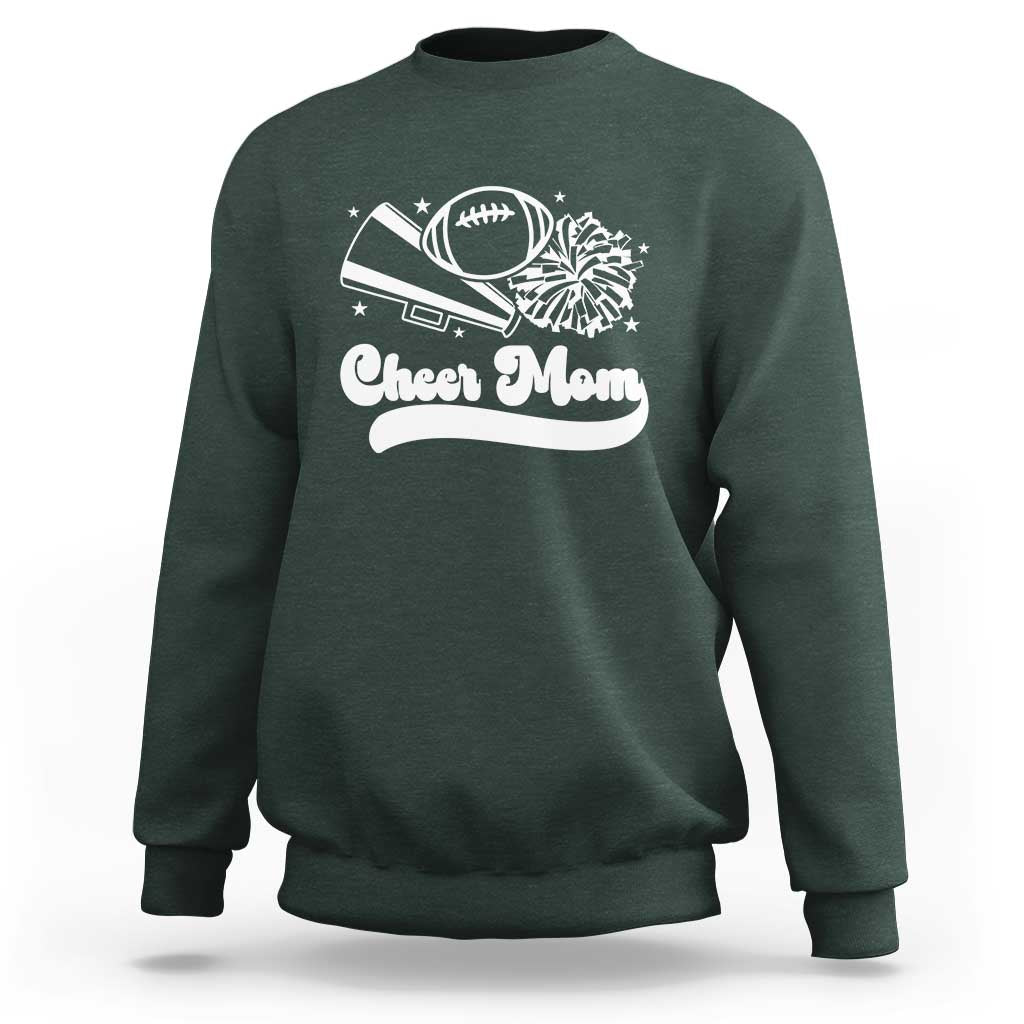 Cheer Mom Football Game Day Sweatshirt Cheerleader Team Spirit Gift - Wonder Print Shop