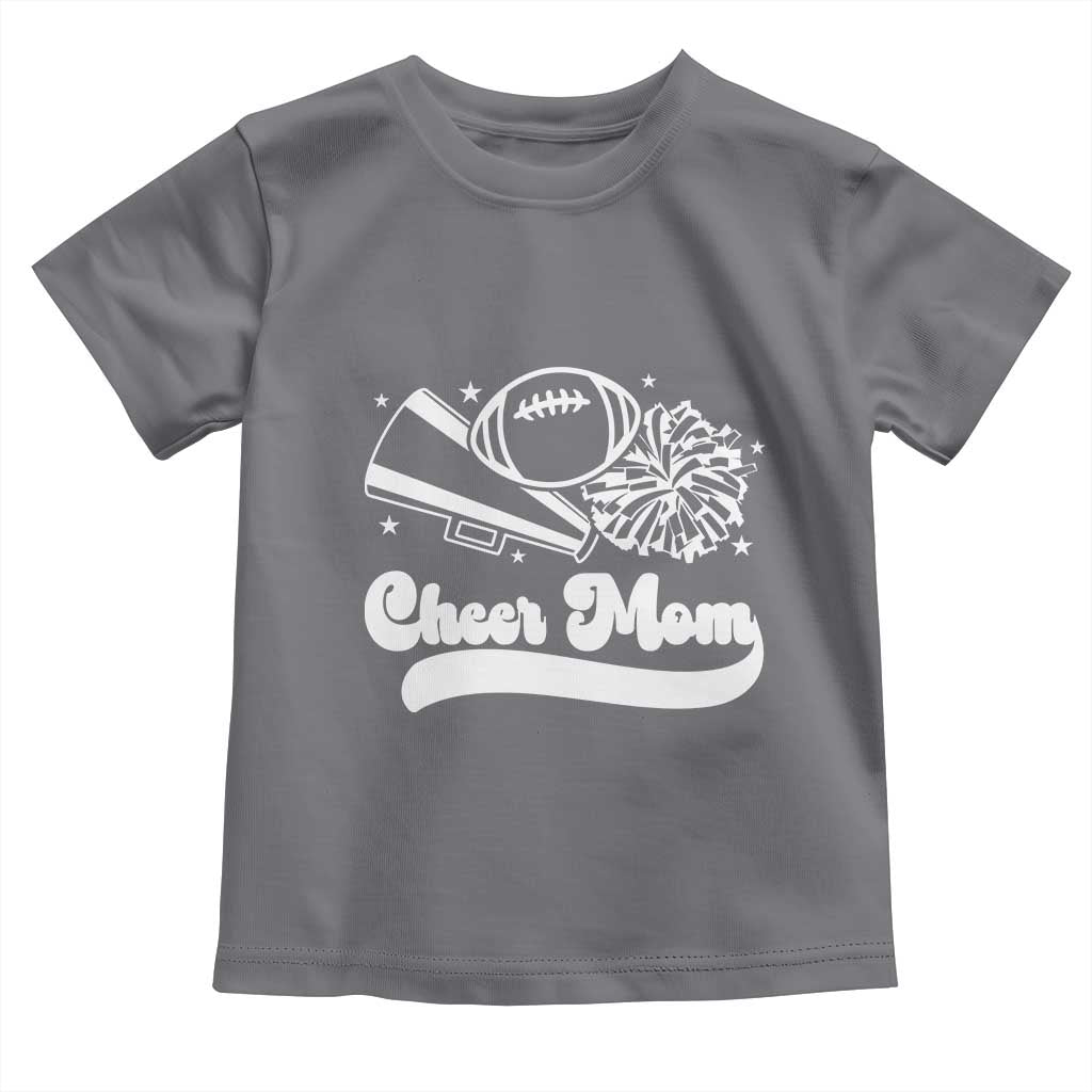 Cheer Mom Football Game Day Toddler T Shirt Cheerleader Team Spirit Gift - Wonder Print Shop