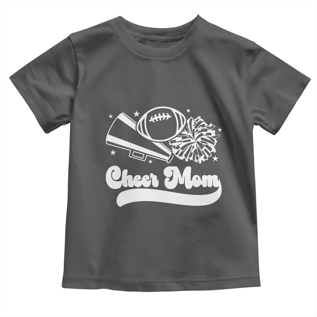Cheer Mom Football Game Day Toddler T Shirt Cheerleader Team Spirit Gift - Wonder Print Shop