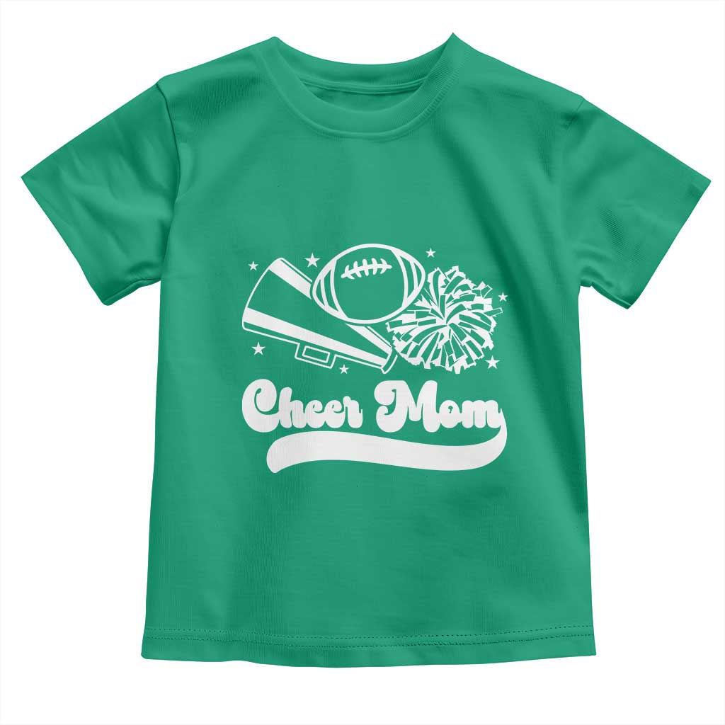 Cheer Mom Football Game Day Toddler T Shirt Cheerleader Team Spirit Gift - Wonder Print Shop