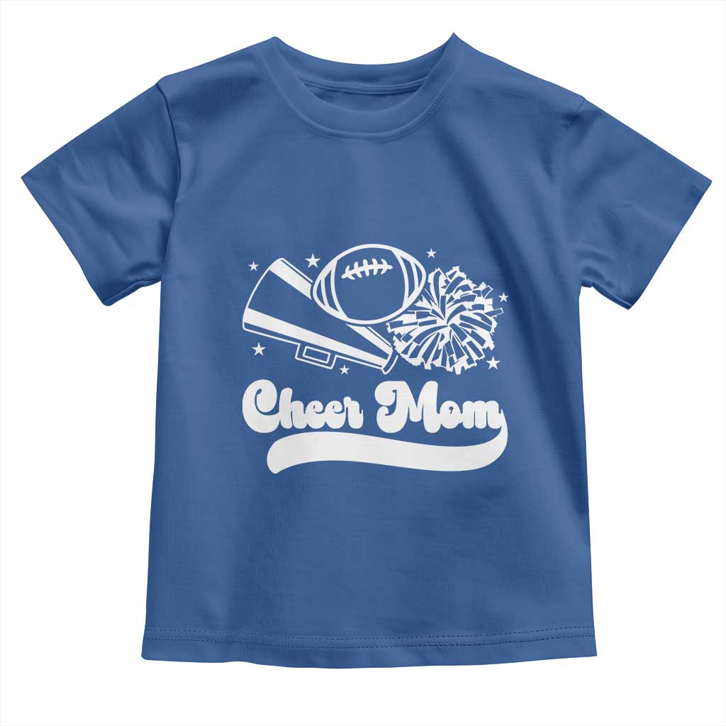 Cheer Mom Football Game Day Toddler T Shirt Cheerleader Team Spirit Gift - Wonder Print Shop