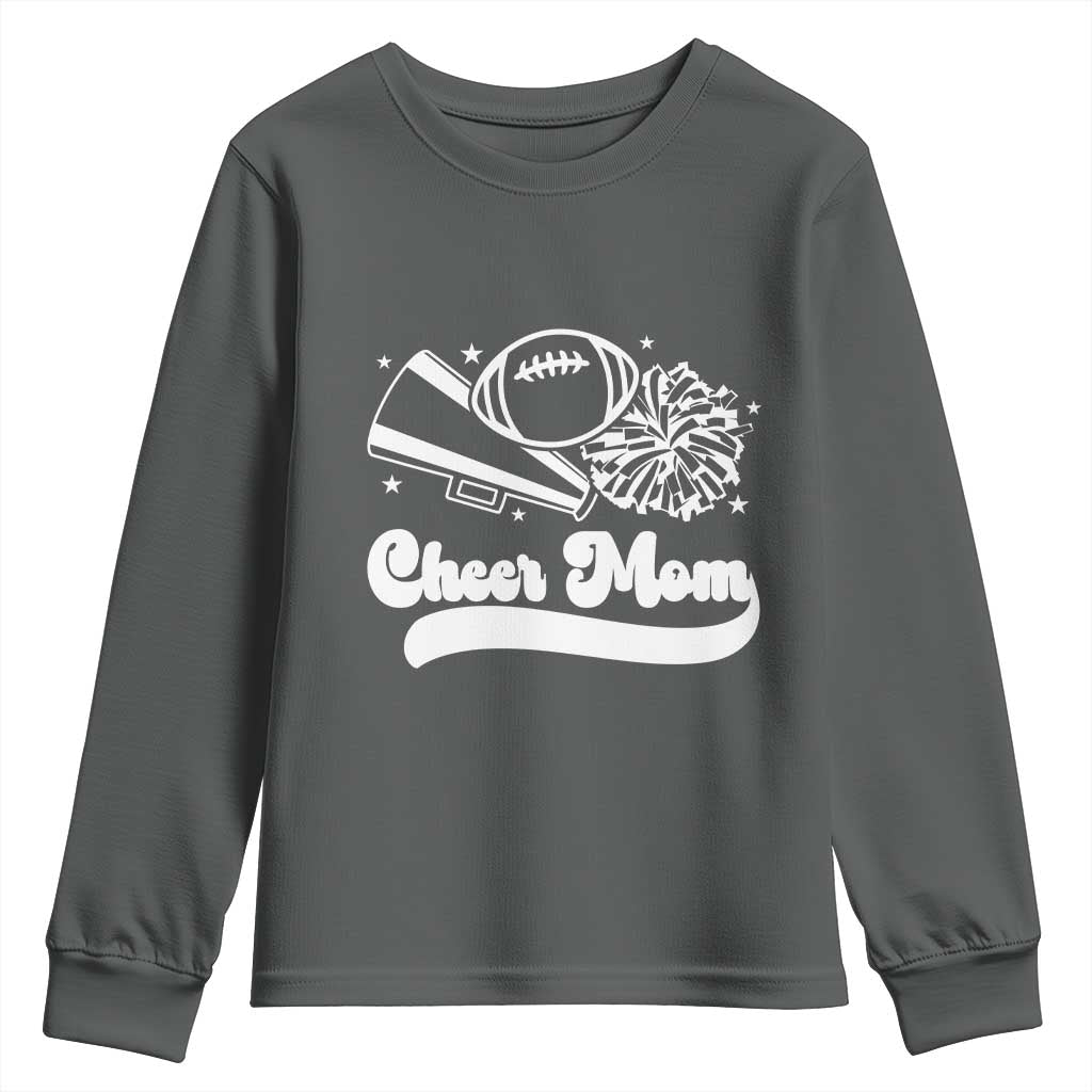 Cheer Mom Football Game Day Youth Sweatshirt Cheerleader Team Spirit Gift - Wonder Print Shop
