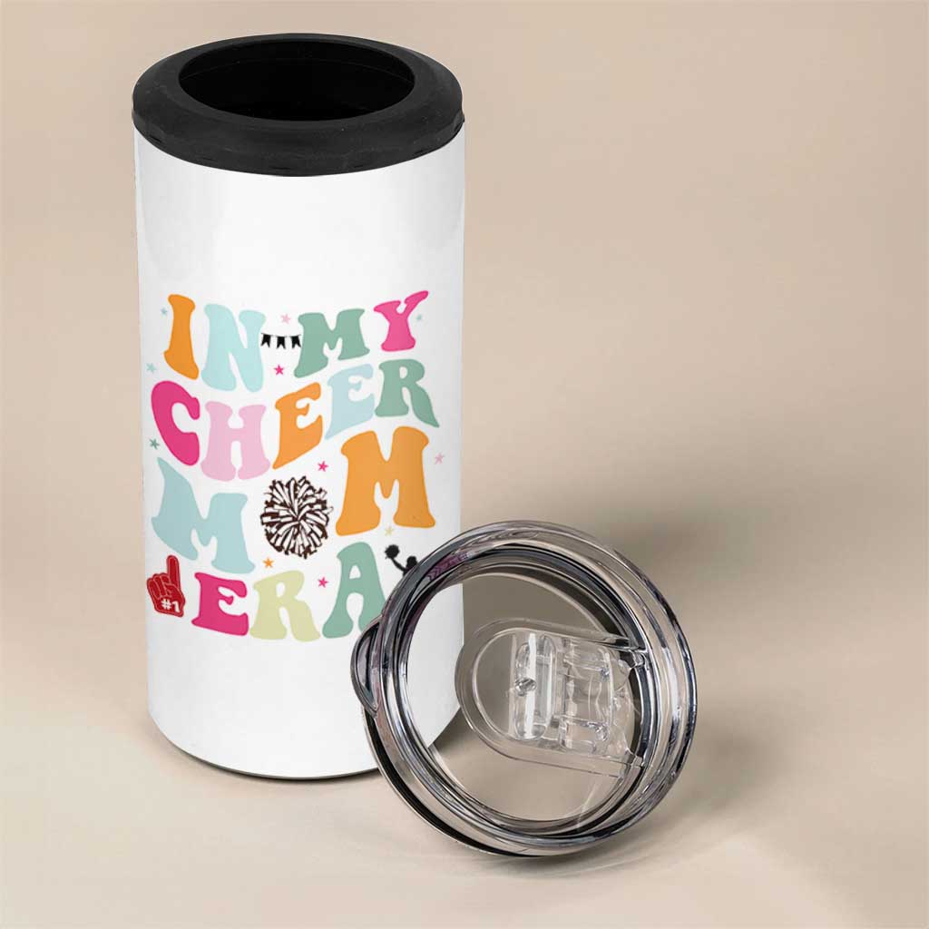 In My Cheer Mom Era 4 in 1 Can Cooler Tumbler Cheerleading Gift - Wonder Print Shop