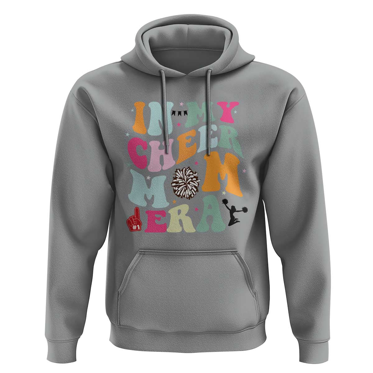 In My Cheer Mom Era Hoodie Cheerleading Gift - Wonder Print Shop