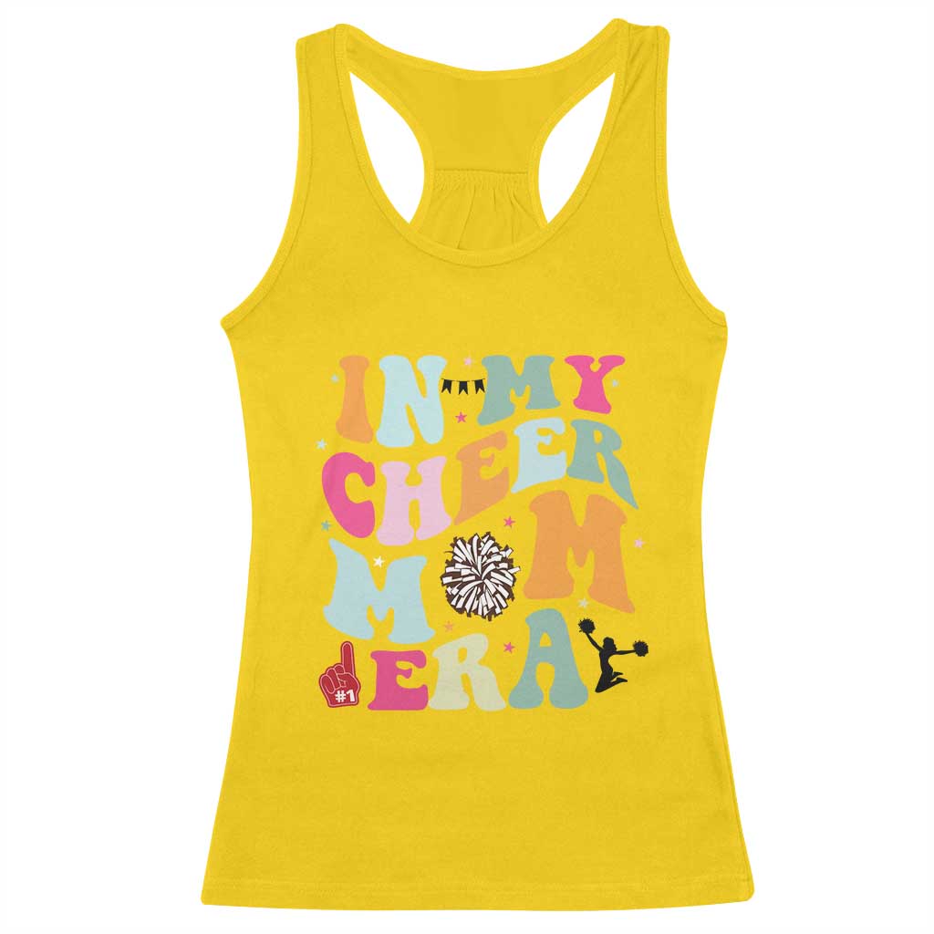 In My Cheer Mom Era Racerback Tank Top Cheerleading Gift - Wonder Print Shop