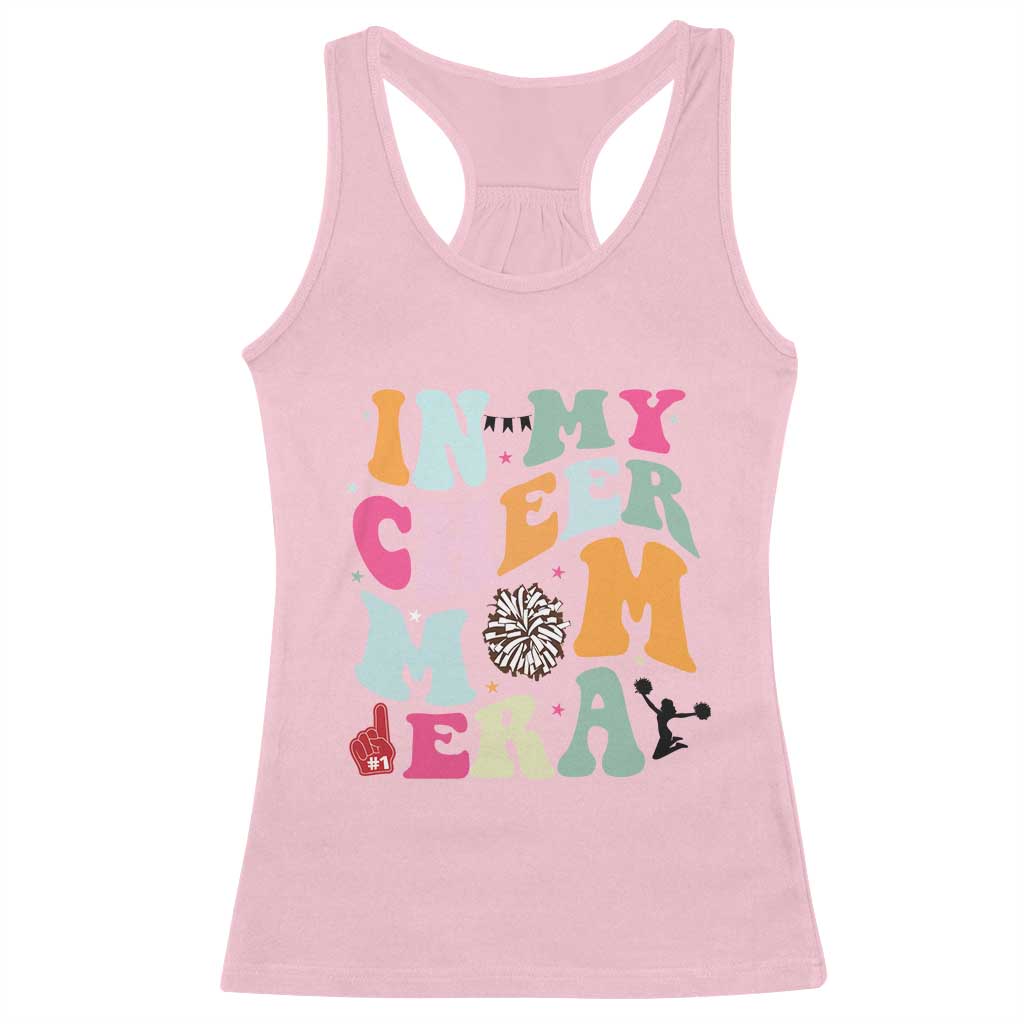 In My Cheer Mom Era Racerback Tank Top Cheerleading Gift - Wonder Print Shop