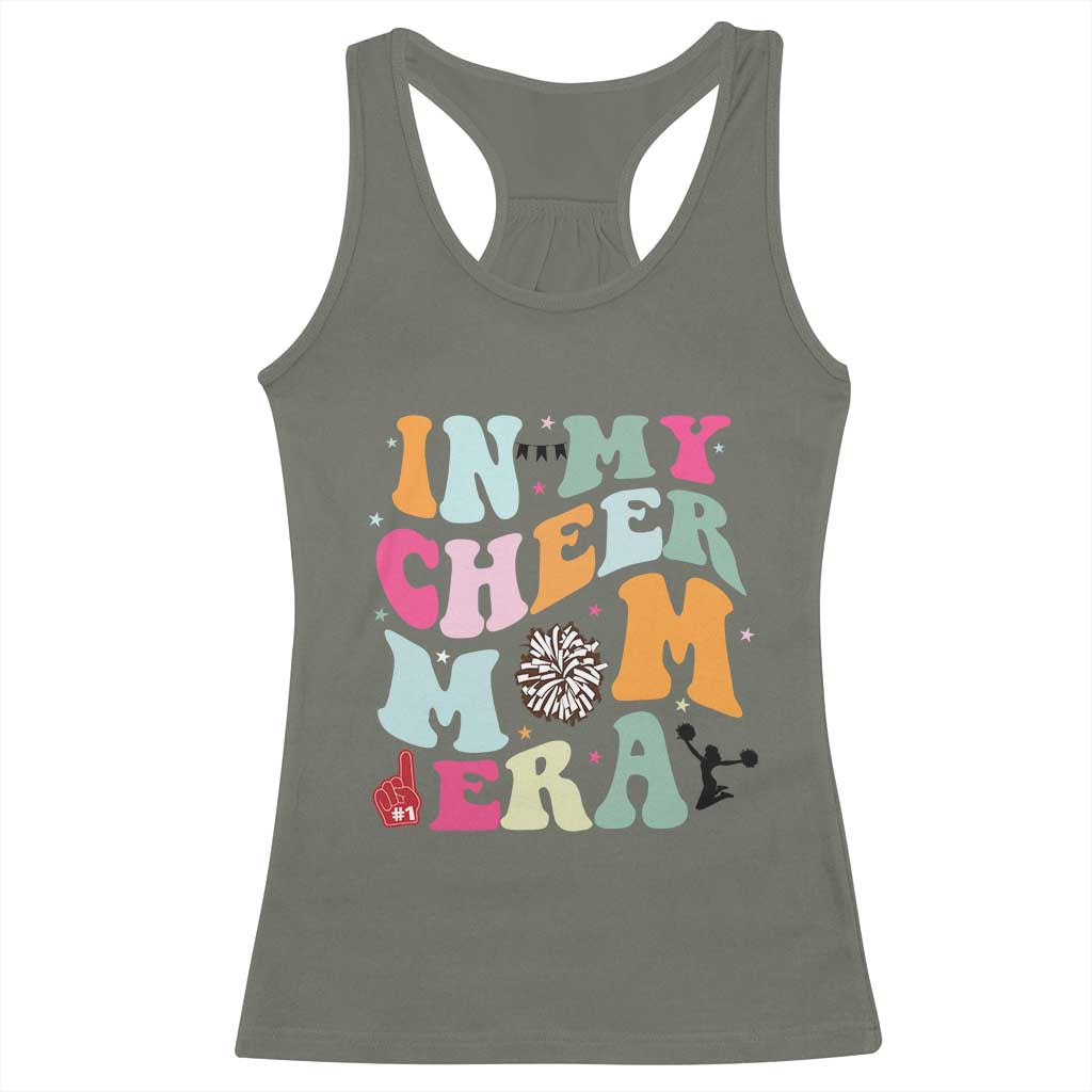 In My Cheer Mom Era Racerback Tank Top Cheerleading Gift - Wonder Print Shop