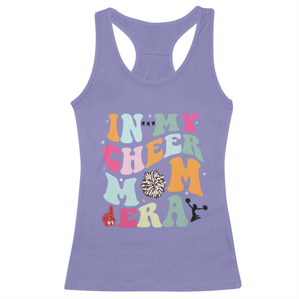 In My Cheer Mom Era Racerback Tank Top Cheerleading Gift - Wonder Print Shop