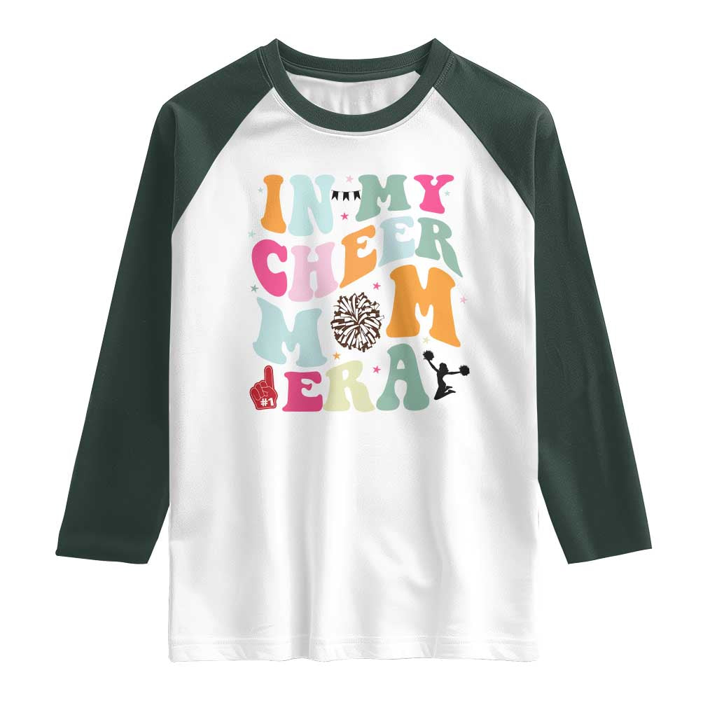 In My Cheer Mom Era Raglan Shirt Cheerleading Gift - Wonder Print Shop