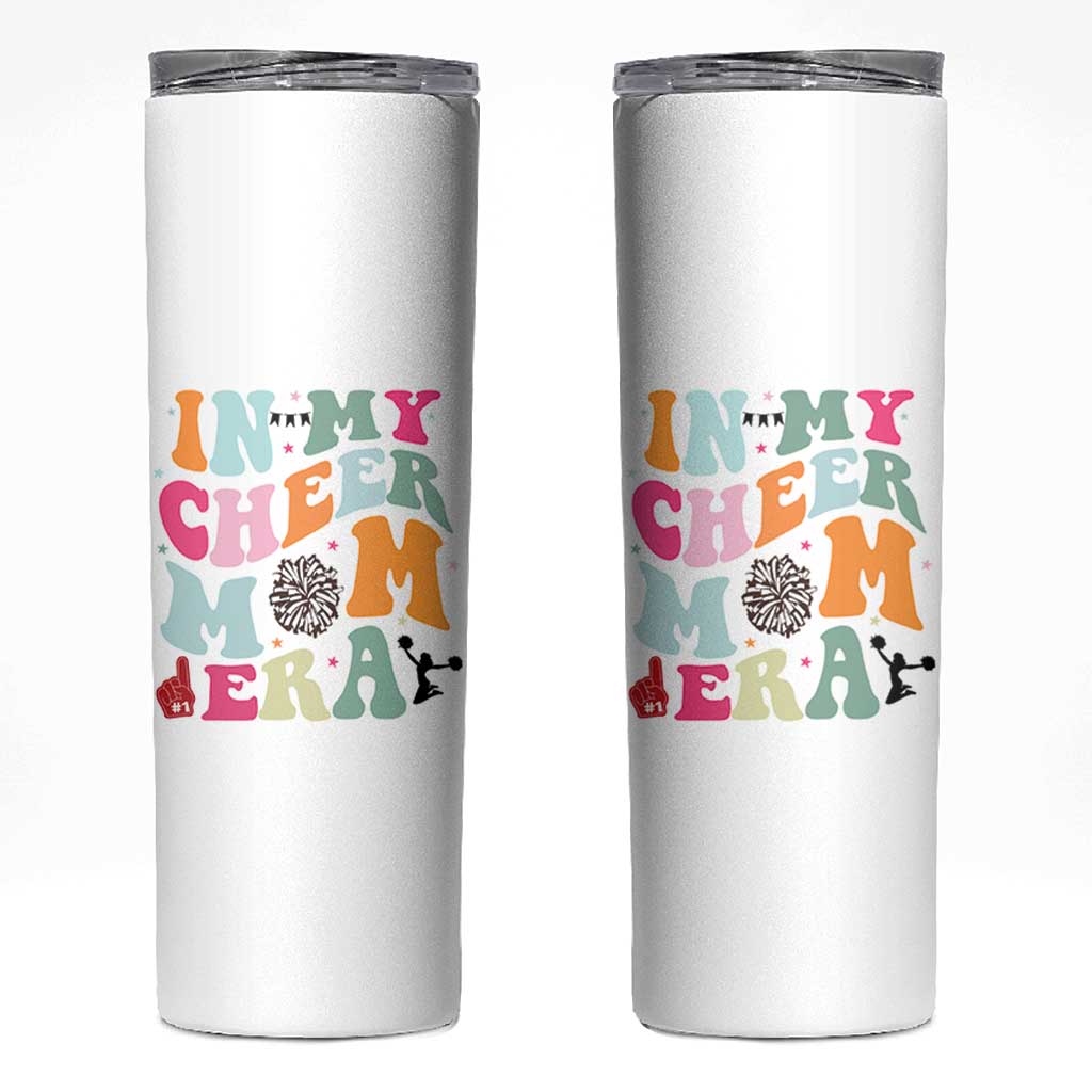 In My Cheer Mom Era Skinny Tumbler Cheerleading Gift - Wonder Print Shop