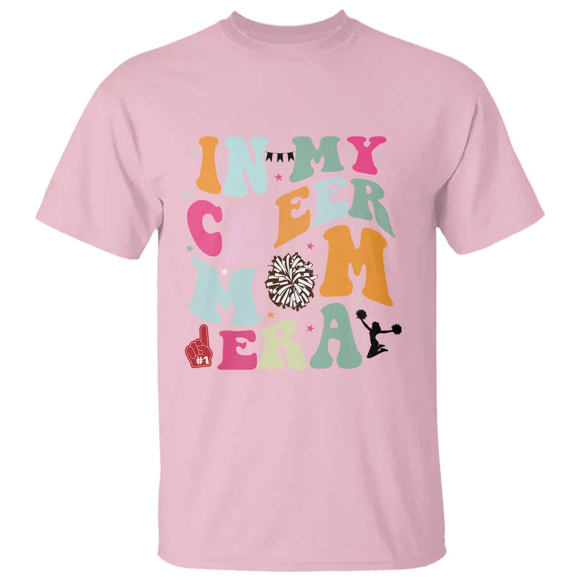 In My Cheer Mom Era T Shirt Cheerleading Gift - Wonder Print Shop