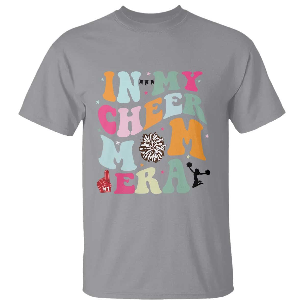 In My Cheer Mom Era T Shirt Cheerleading Gift - Wonder Print Shop