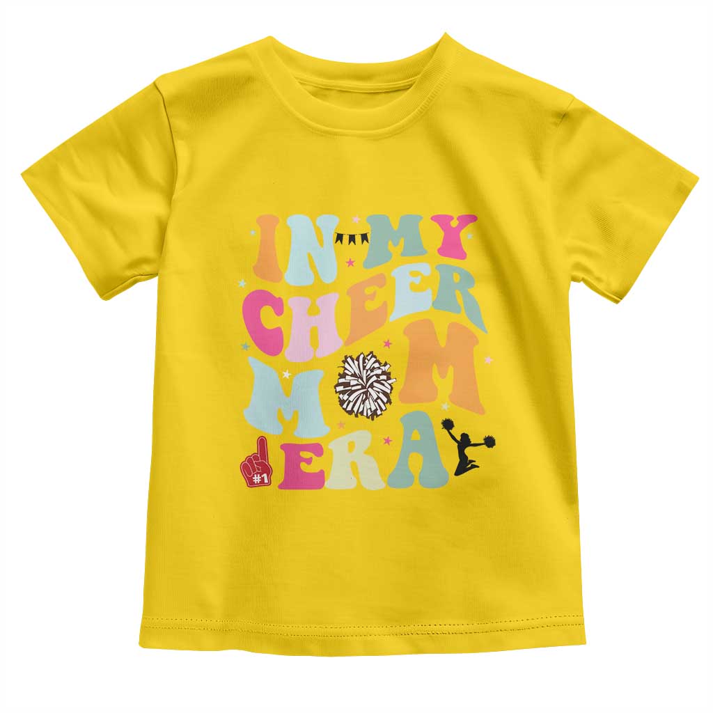 In My Cheer Mom Era Toddler T Shirt Cheerleading Gift - Wonder Print Shop
