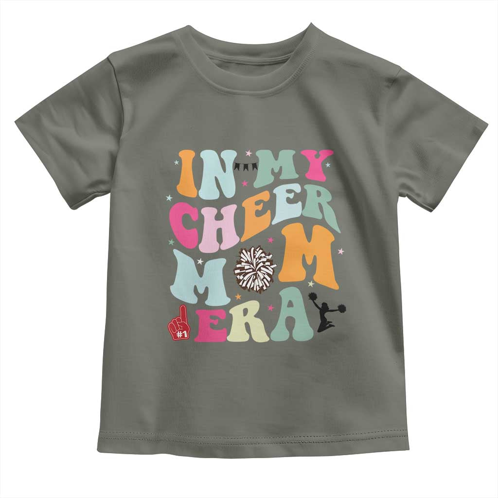 In My Cheer Mom Era Toddler T Shirt Cheerleading Gift - Wonder Print Shop