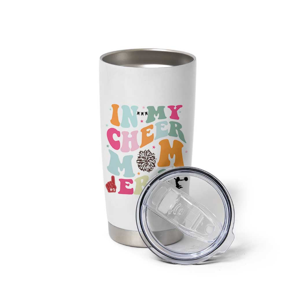 In My Cheer Mom Era Tumbler Cup Cheerleading Gift - Wonder Print Shop