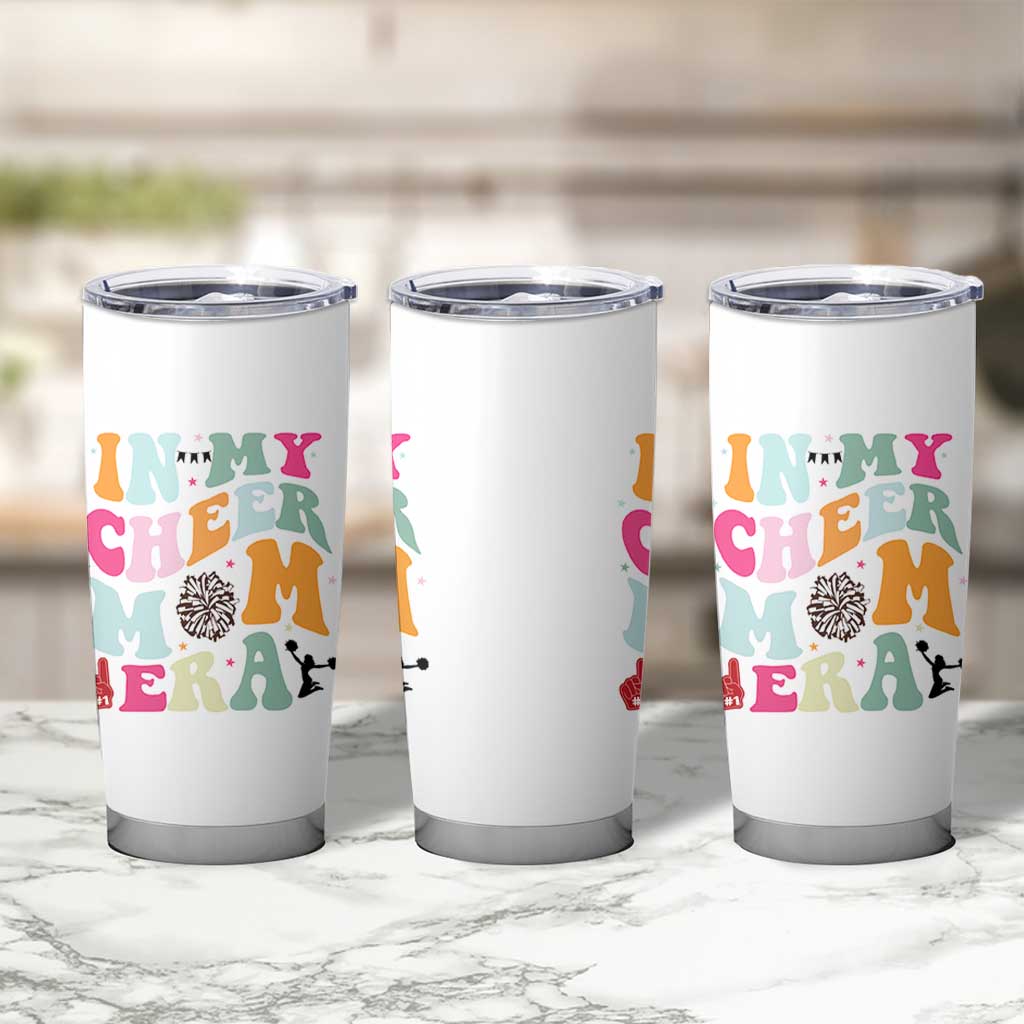 In My Cheer Mom Era Tumbler Cup Cheerleading Gift - Wonder Print Shop