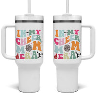In My Cheer Mom Era Tumbler With Handle Cheerleading Gift - Wonder Print Shop