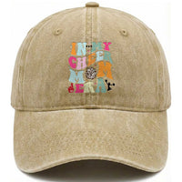In My Cheer Mom Era Washed Cotton Baseball Cap Cheerleading Gift