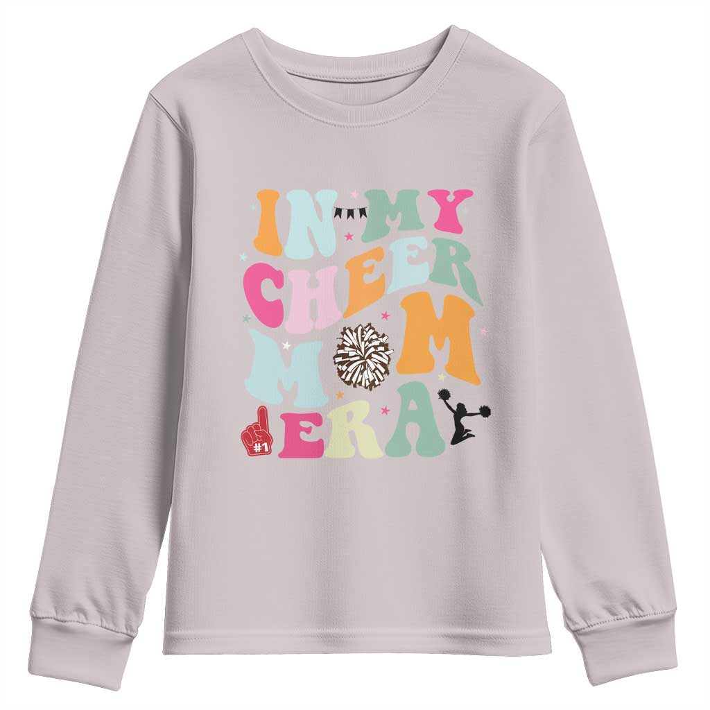 In My Cheer Mom Era Youth Sweatshirt Cheerleading Gift - Wonder Print Shop