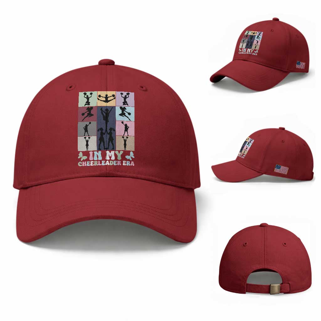 In My Cheer Mom Era Baseball Cap Cheerleader Squad Fan Gift