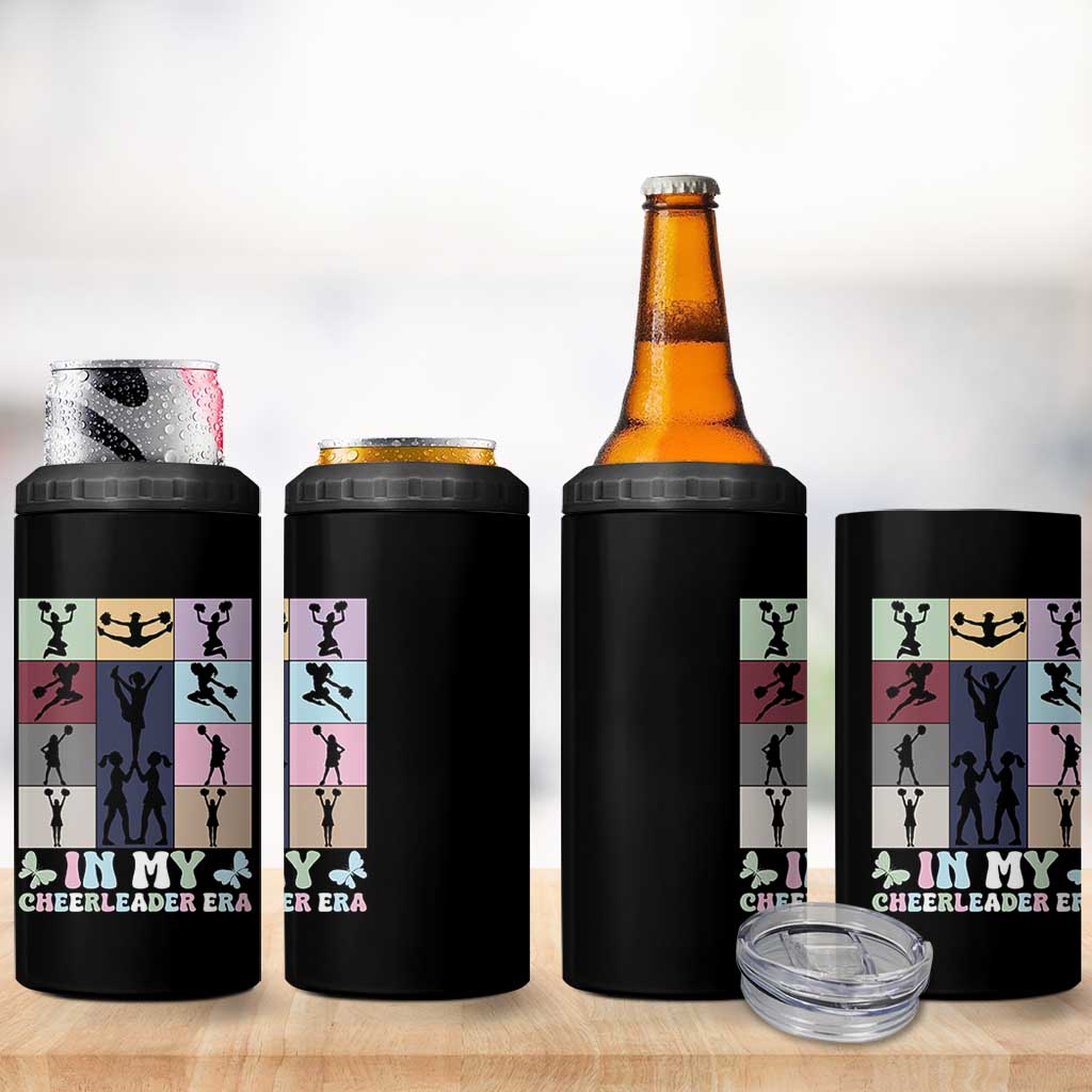 In My Cheer Mom Era 4 in 1 Can Cooler Tumbler Cheerleader Squad Fan Gift - Wonder Print Shop