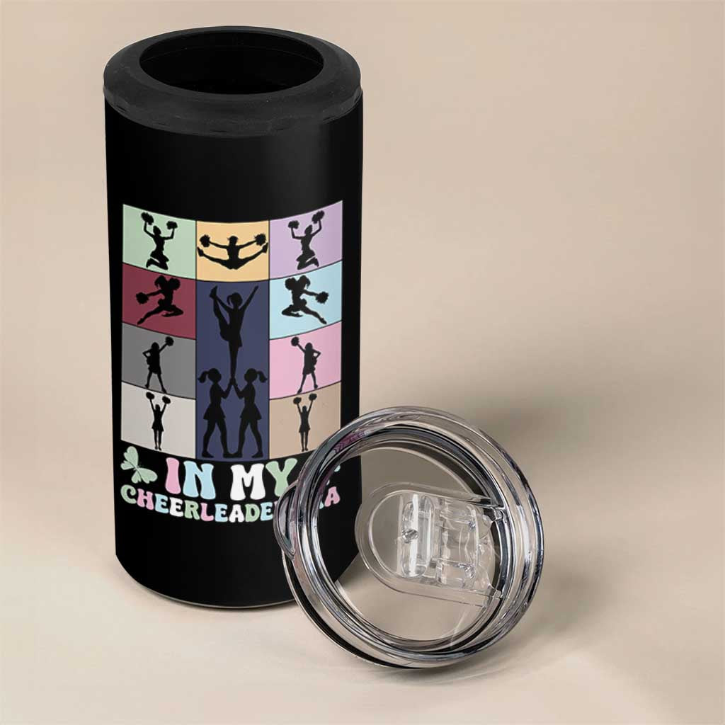 In My Cheer Mom Era 4 in 1 Can Cooler Tumbler Cheerleader Squad Fan Gift - Wonder Print Shop