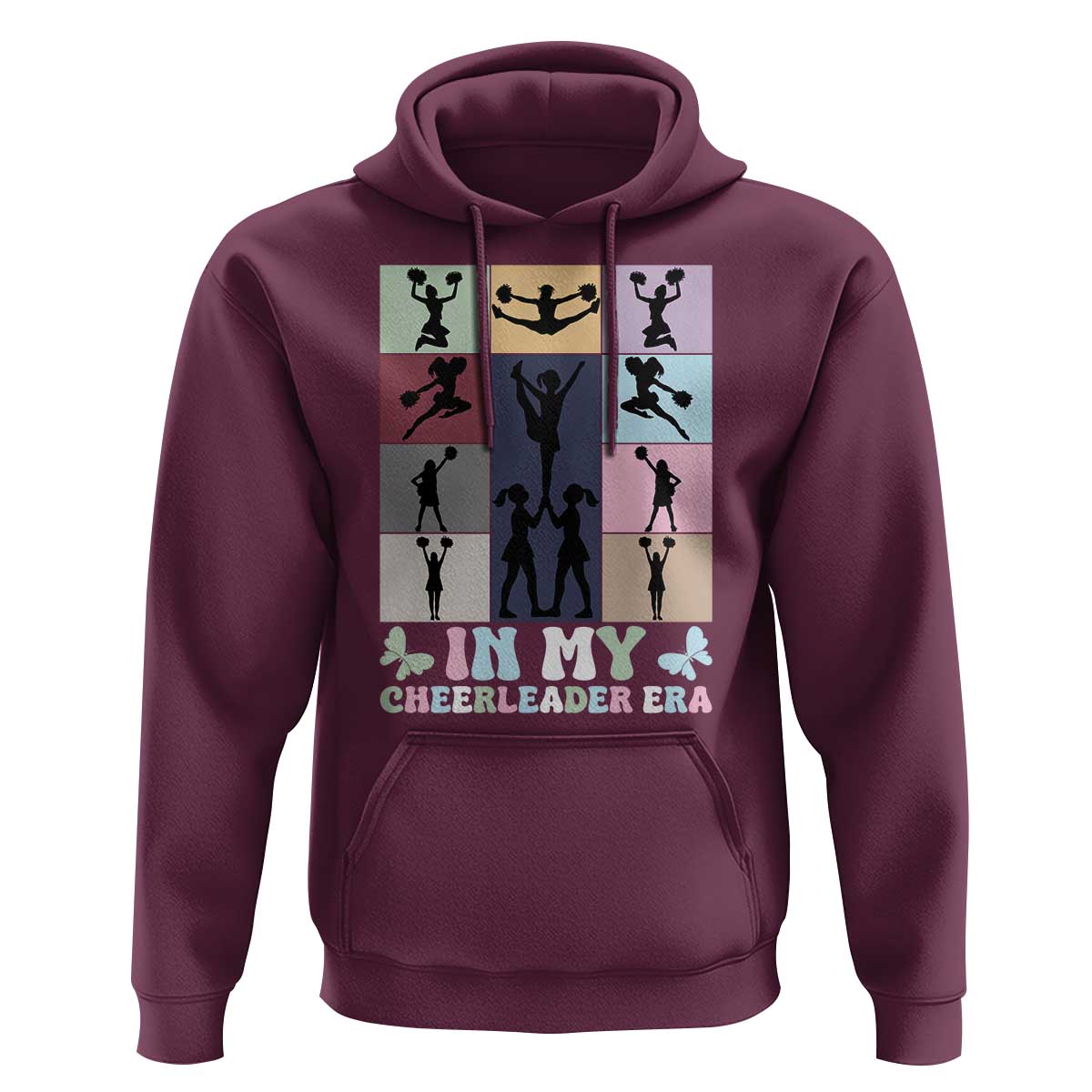 In My Cheer Mom Era Hoodie Cheerleader Squad Fan Gift - Wonder Print Shop