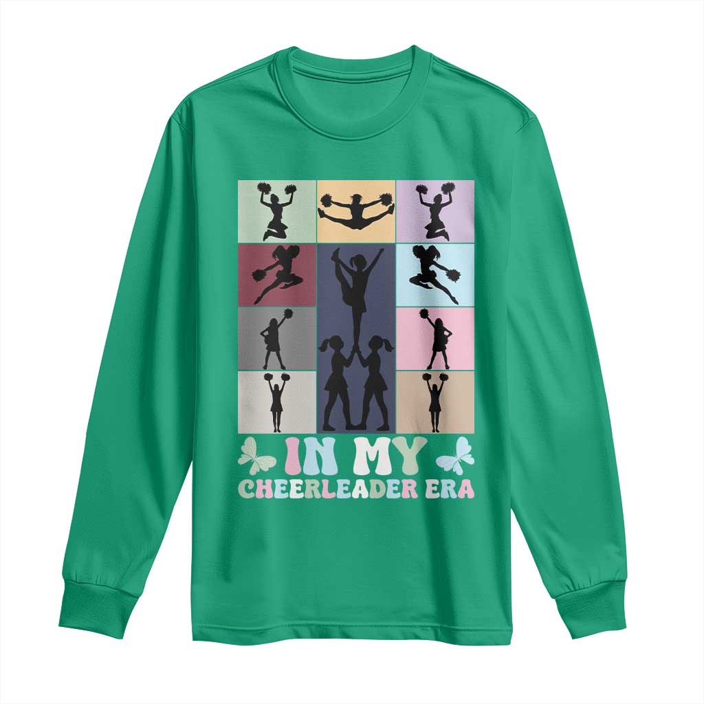 In My Cheer Mom Era Long Sleeve Shirt Cheerleader Squad Fan Gift - Wonder Print Shop
