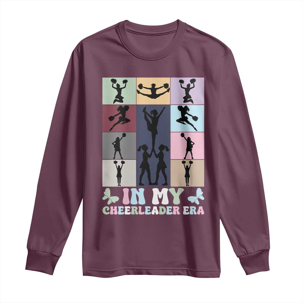 In My Cheer Mom Era Long Sleeve Shirt Cheerleader Squad Fan Gift - Wonder Print Shop