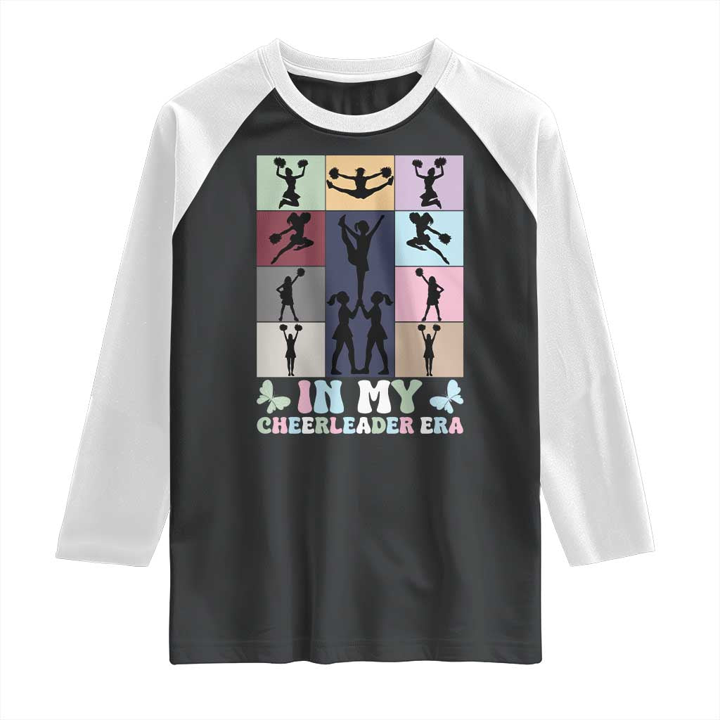 In My Cheer Mom Era Raglan Shirt Cheerleader Squad Fan Gift - Wonder Print Shop