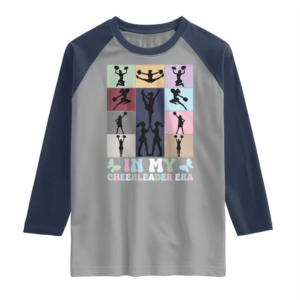 In My Cheer Mom Era Raglan Shirt Cheerleader Squad Fan Gift - Wonder Print Shop