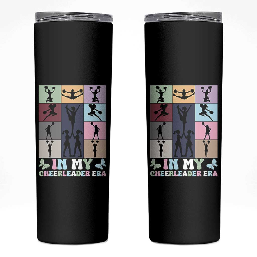 In My Cheer Mom Era Skinny Tumbler Cheerleader Squad Fan Gift - Wonder Print Shop