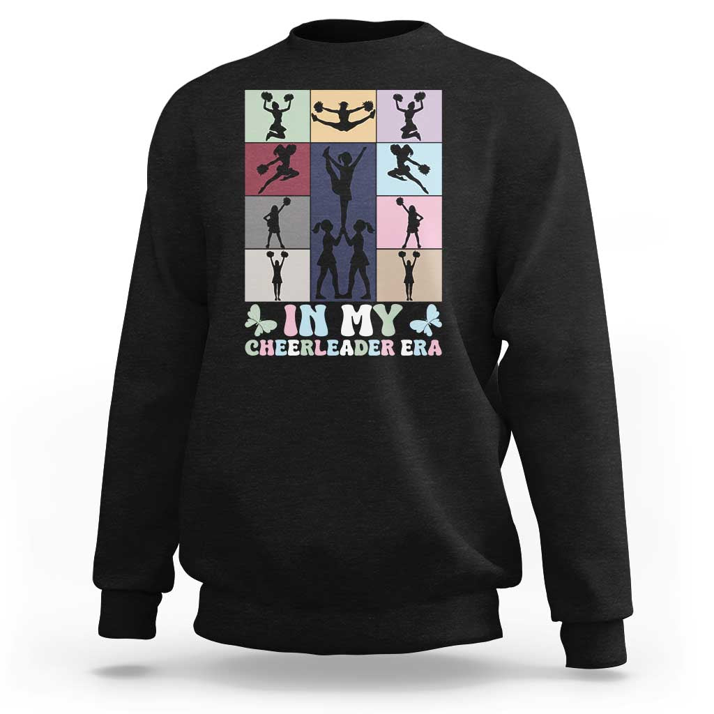 In My Cheer Mom Era Sweatshirt Cheerleader Squad Fan Gift - Wonder Print Shop
