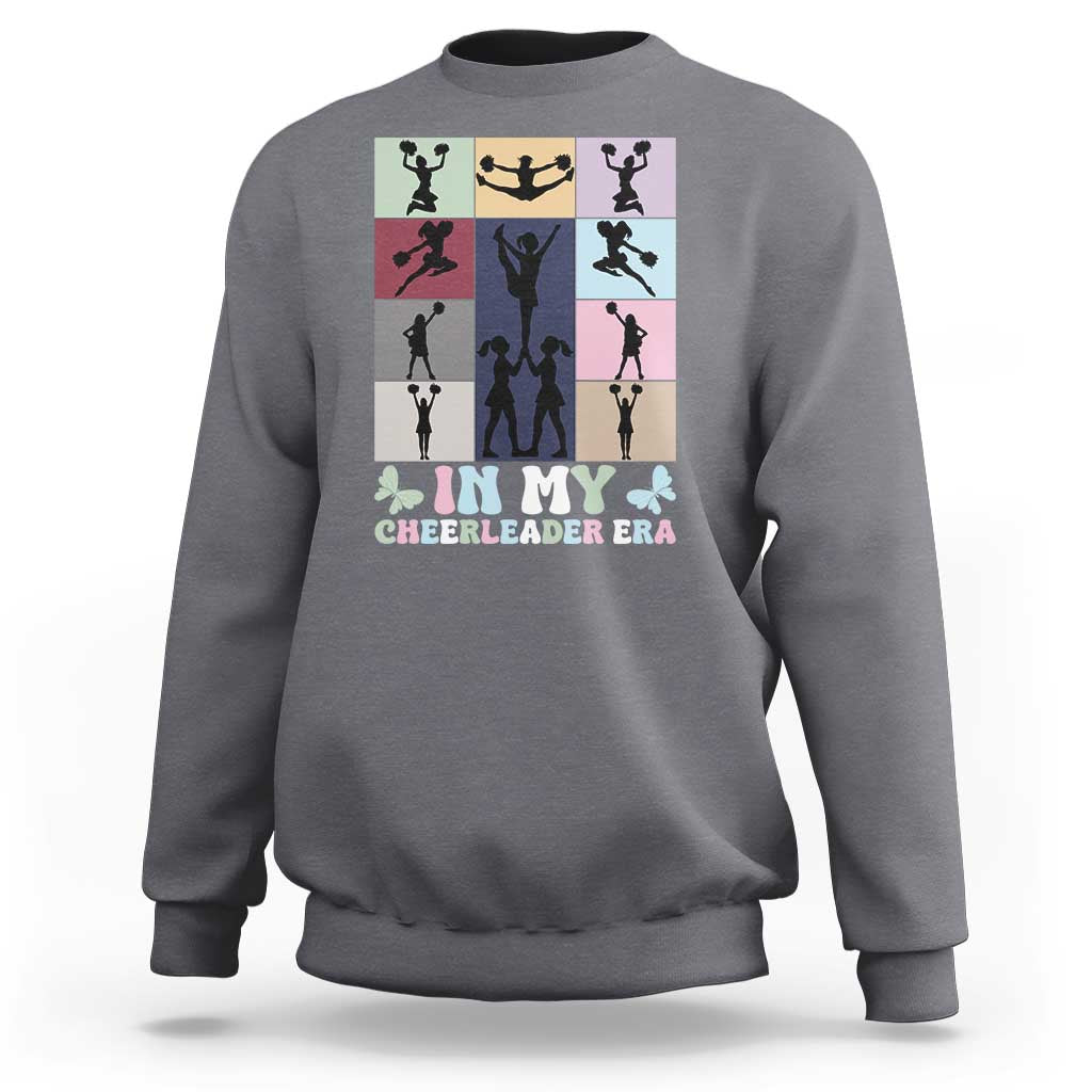 In My Cheer Mom Era Sweatshirt Cheerleader Squad Fan Gift - Wonder Print Shop