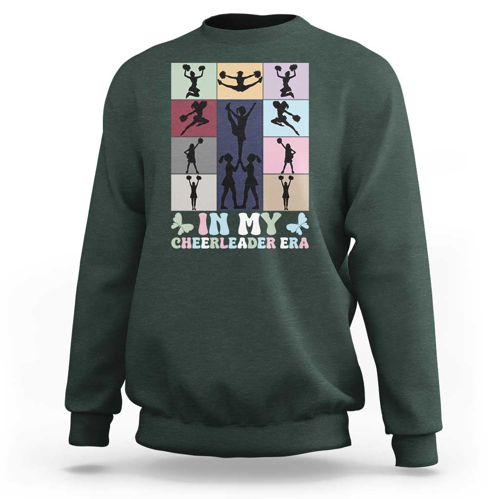 In My Cheer Mom Era Sweatshirt Cheerleader Squad Fan Gift - Wonder Print Shop