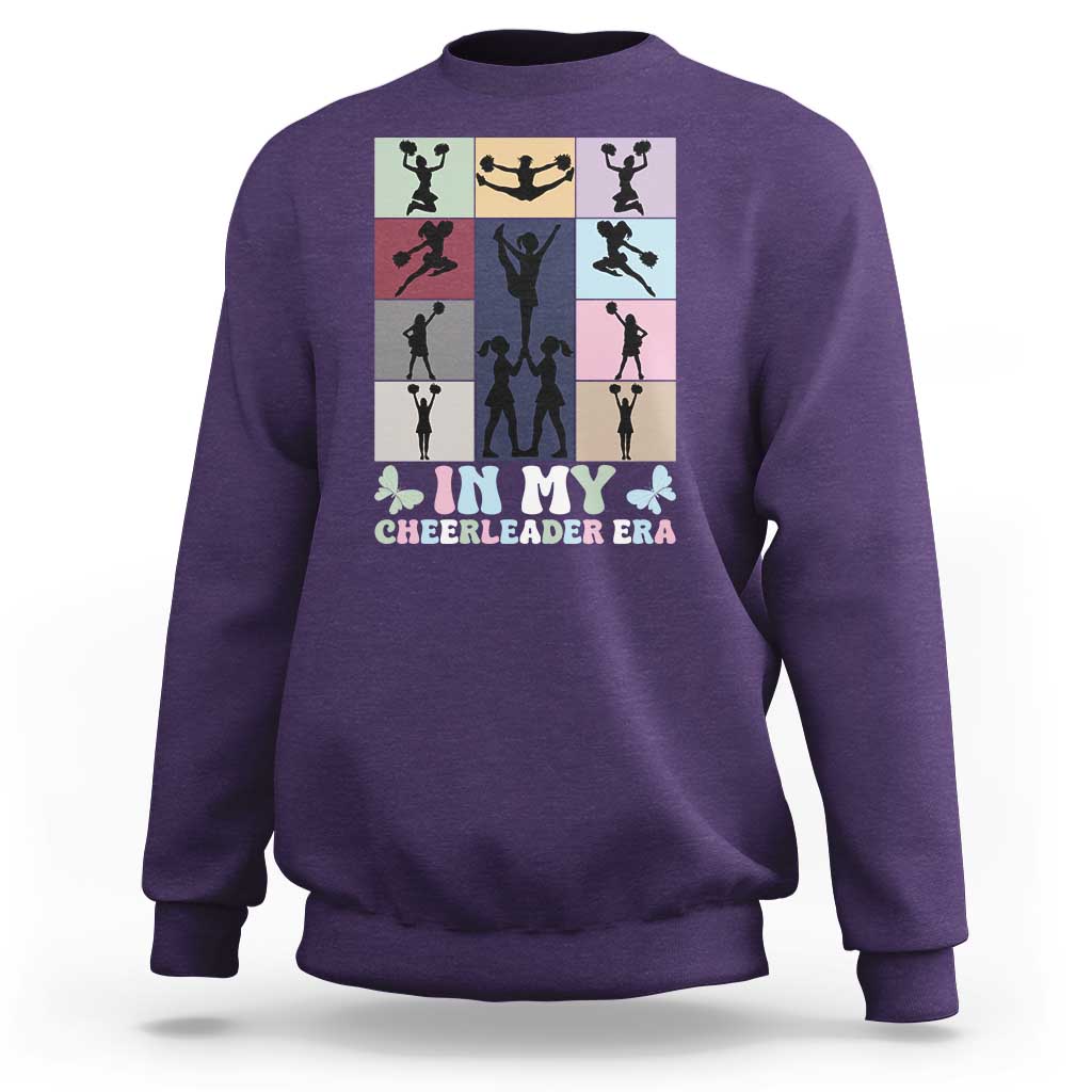 In My Cheer Mom Era Sweatshirt Cheerleader Squad Fan Gift - Wonder Print Shop