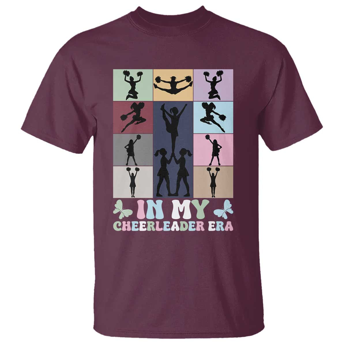 In My Cheer Mom Era T Shirt Cheerleader Squad Fan Gift - Wonder Print Shop