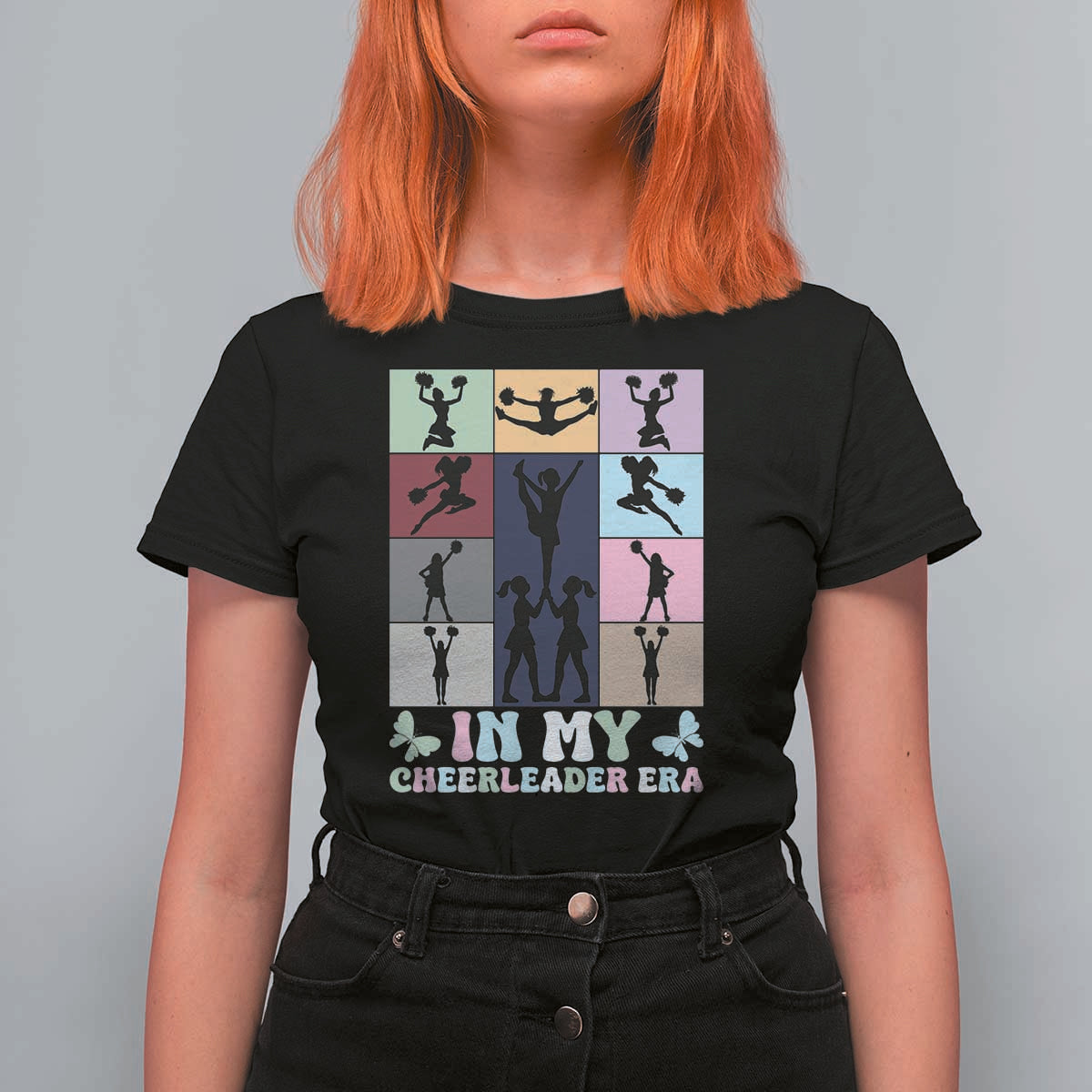 In My Cheer Mom Era T Shirt For Women Cheerleader Squad Fan Gift - Wonder Print Shop