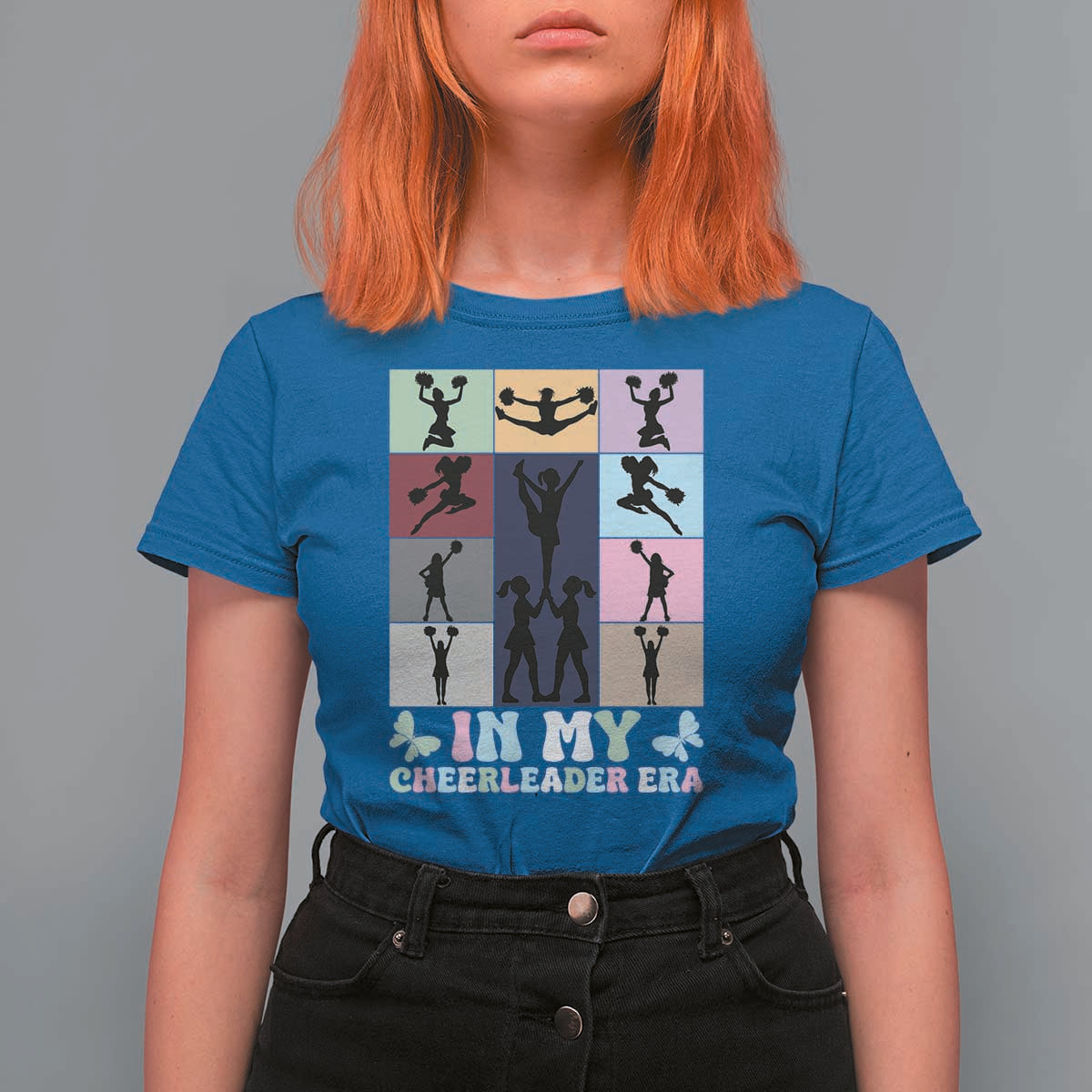 In My Cheer Mom Era T Shirt For Women Cheerleader Squad Fan Gift - Wonder Print Shop