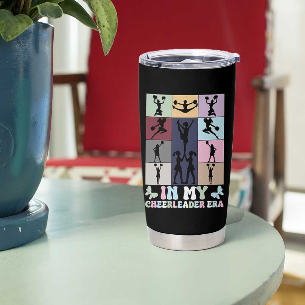 In My Cheer Mom Era Tumbler Cup Cheerleader Squad Fan Gift - Wonder Print Shop