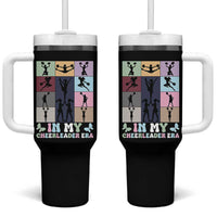 In My Cheer Mom Era Tumbler With Handle Cheerleader Squad Fan Gift - Wonder Print Shop