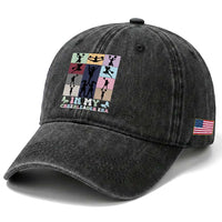 In My Cheer Mom Era Washed Cotton Baseball Cap Cheerleader Squad Fan Gift