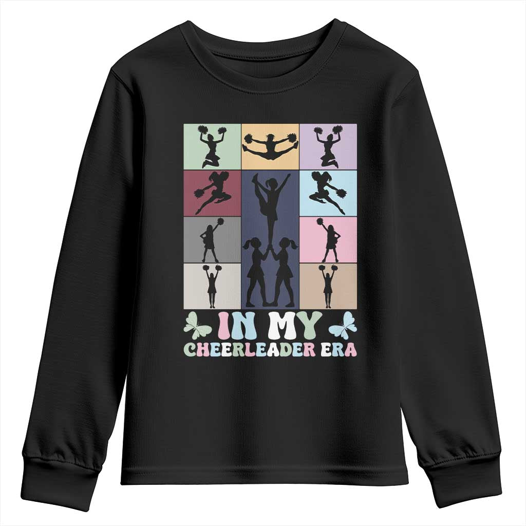 In My Cheer Mom Era Youth Sweatshirt Cheerleader Squad Fan Gift - Wonder Print Shop
